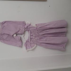 Remember Nguyen 18 month lavender seersucker top and shorts